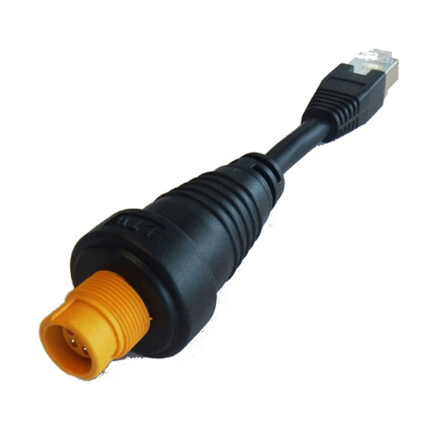 Simrad Yellow Ethernet Female To RJ45 Male Adapter
