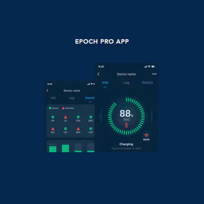 12V 50AH LiFePO4 Battery Epoch Essentials with Bluetooth Feature