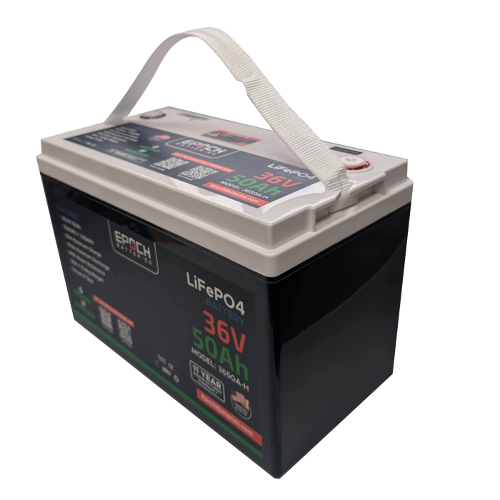 36V 50Ah Essential Series - Bluetooth & Heated LiFePO4 Battery