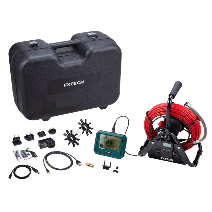 Extech HDV750 Plumbing Kit with 28mm Camera and 30m Probe Locator