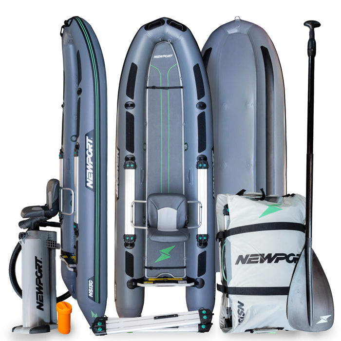 Newport NS130 Inflatable Skiff Bundle