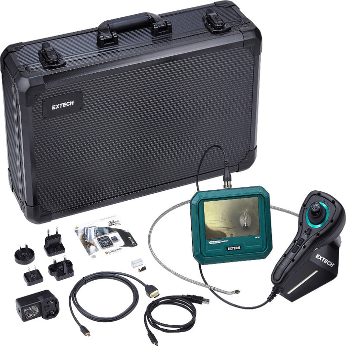 Extech HDV740 Videoscope Kit with 6mm Articulating Camera Probe