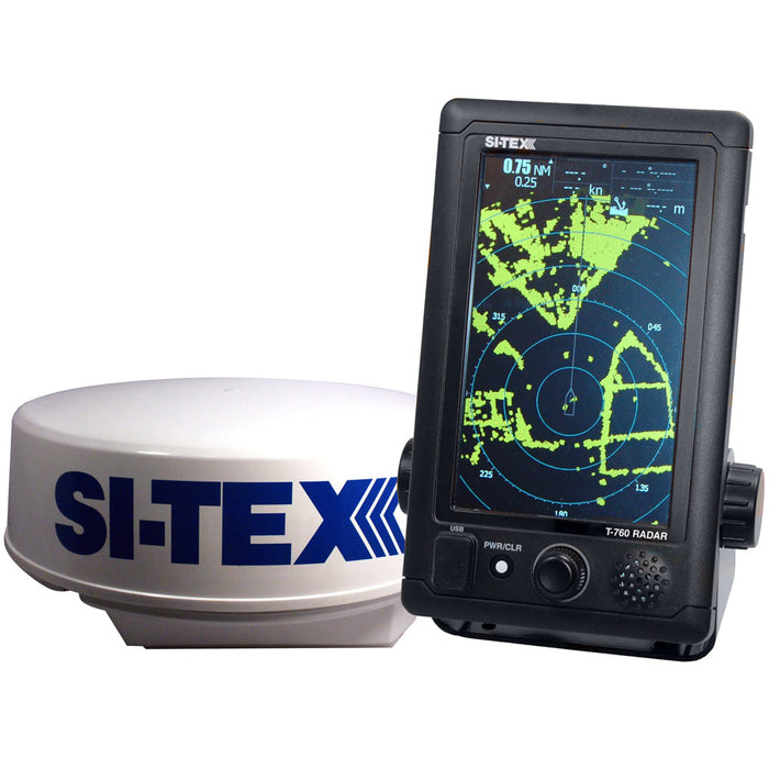 SI-TEX T-760 Compact Color Radar w/4kW 18&quot; Dome - 7&quot; Touchscreen