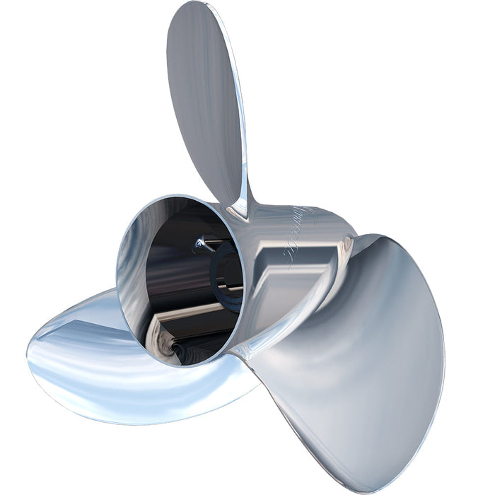 Turning Point Express® Mach3 OS Left Hand Stainless Steel Propeller - OS-1621-L - 15.6" x 21" - 3-Blade-Boat Outfitting-1-Tiny Boat Nation
