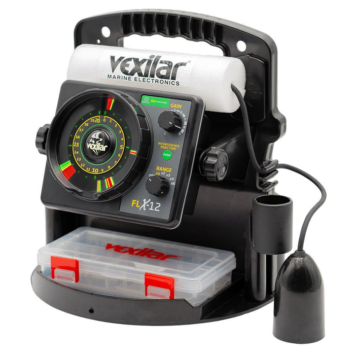 Vexilar FLX - 12 Pro Pack II Fishing System w/12 Degree Ice Ducer [PPX1212] - Deep Blue Supply